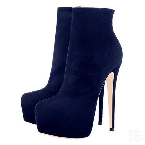 platform heel ankle boots